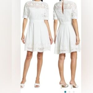 Walter Baker White Eyelet Dress
